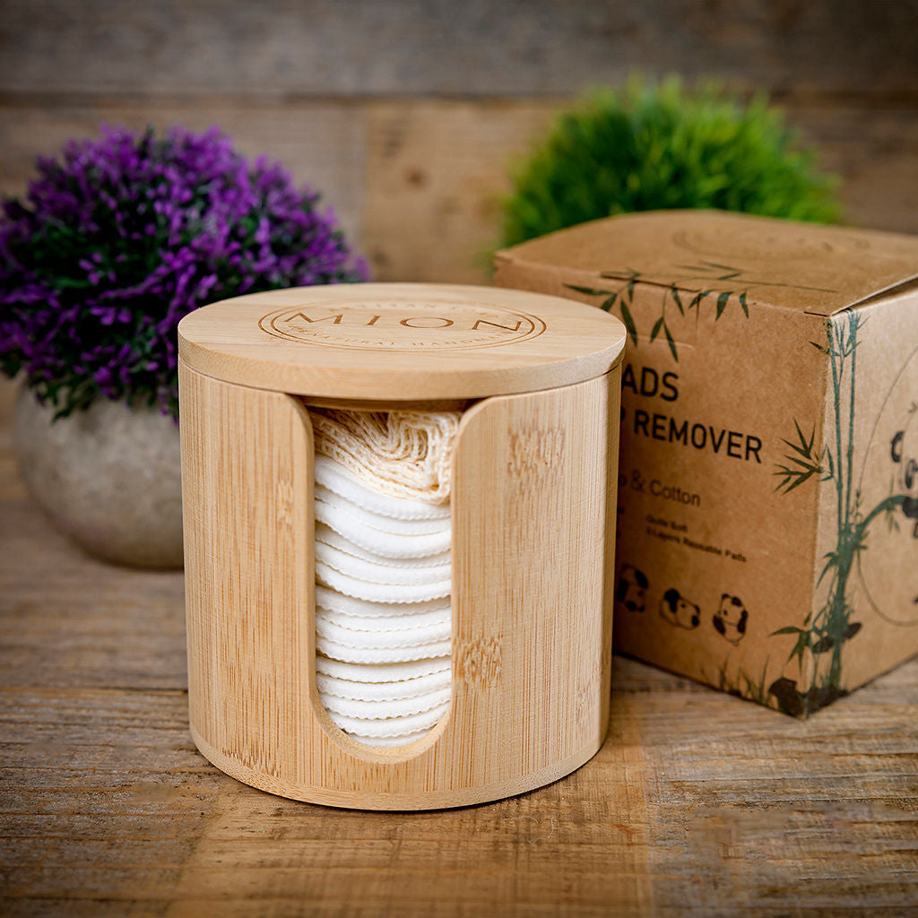 Bamboo Cotton Reusable Rounds Set – MION Artisan Soap Co.