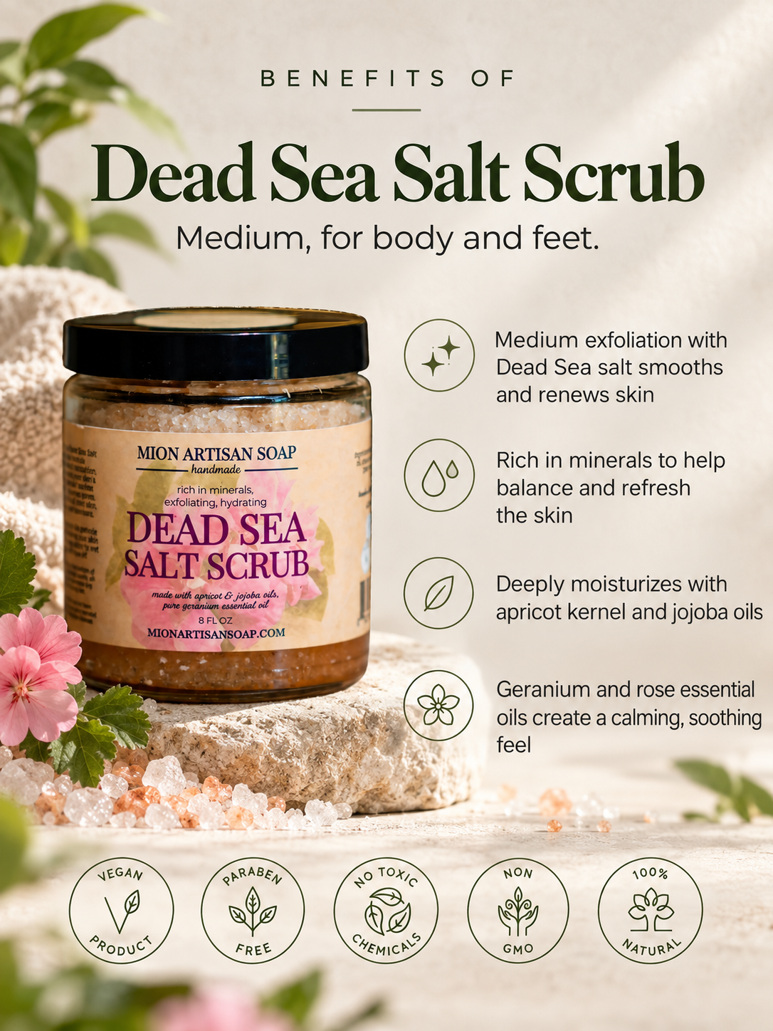 Dead Sea Salt Scrub | Medium