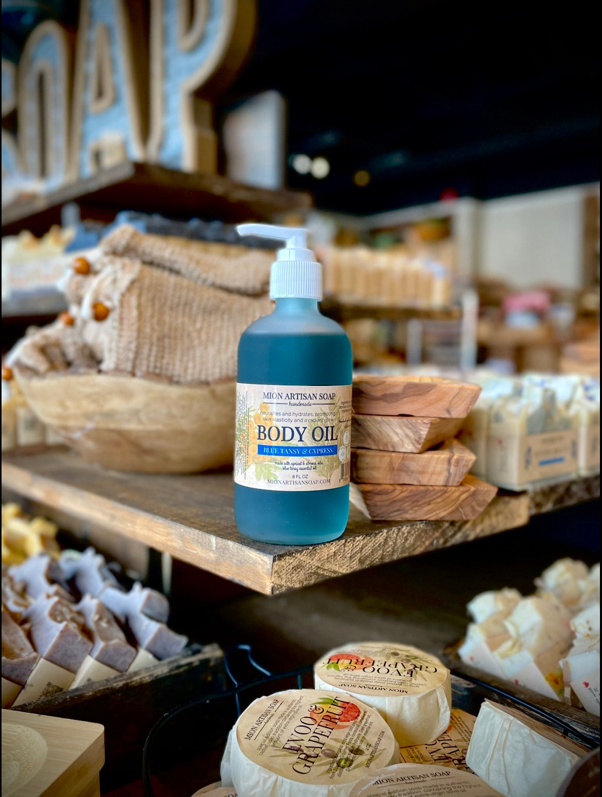 Body Oil - Blue Tansy & Cypress | Helps to Reduce Inflammation and Promote Relaxation