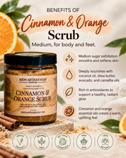 Cinnamon and Orange Sugar Scrub | Medium
