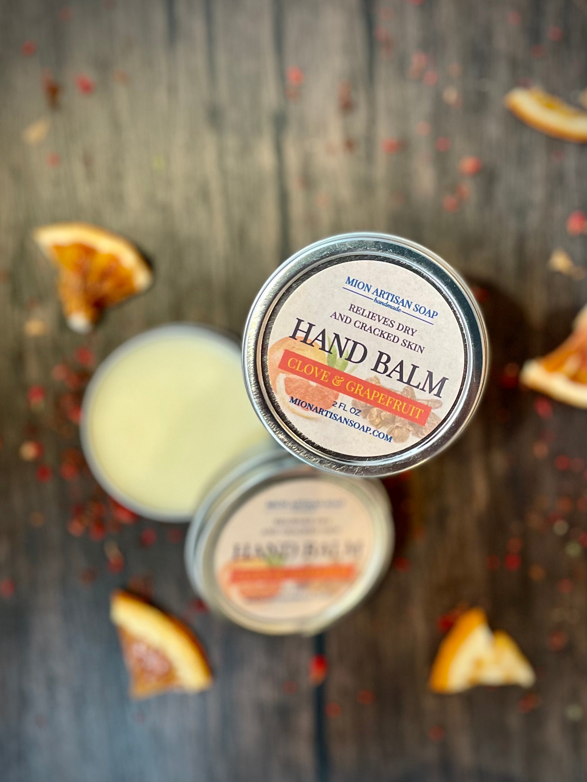 Clove and Grapefruit Hand Balm | Not Greasy, Antibacterial, Moisture-Locking