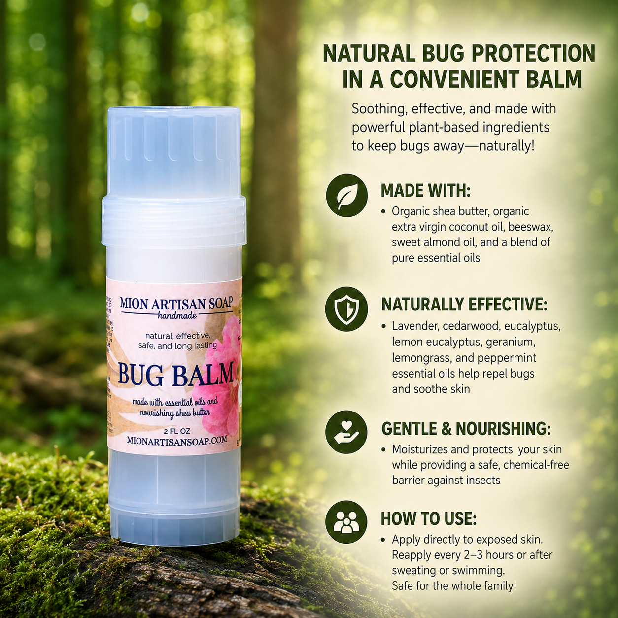 Bug Balm | Made With Essential Oils | 100% Natural