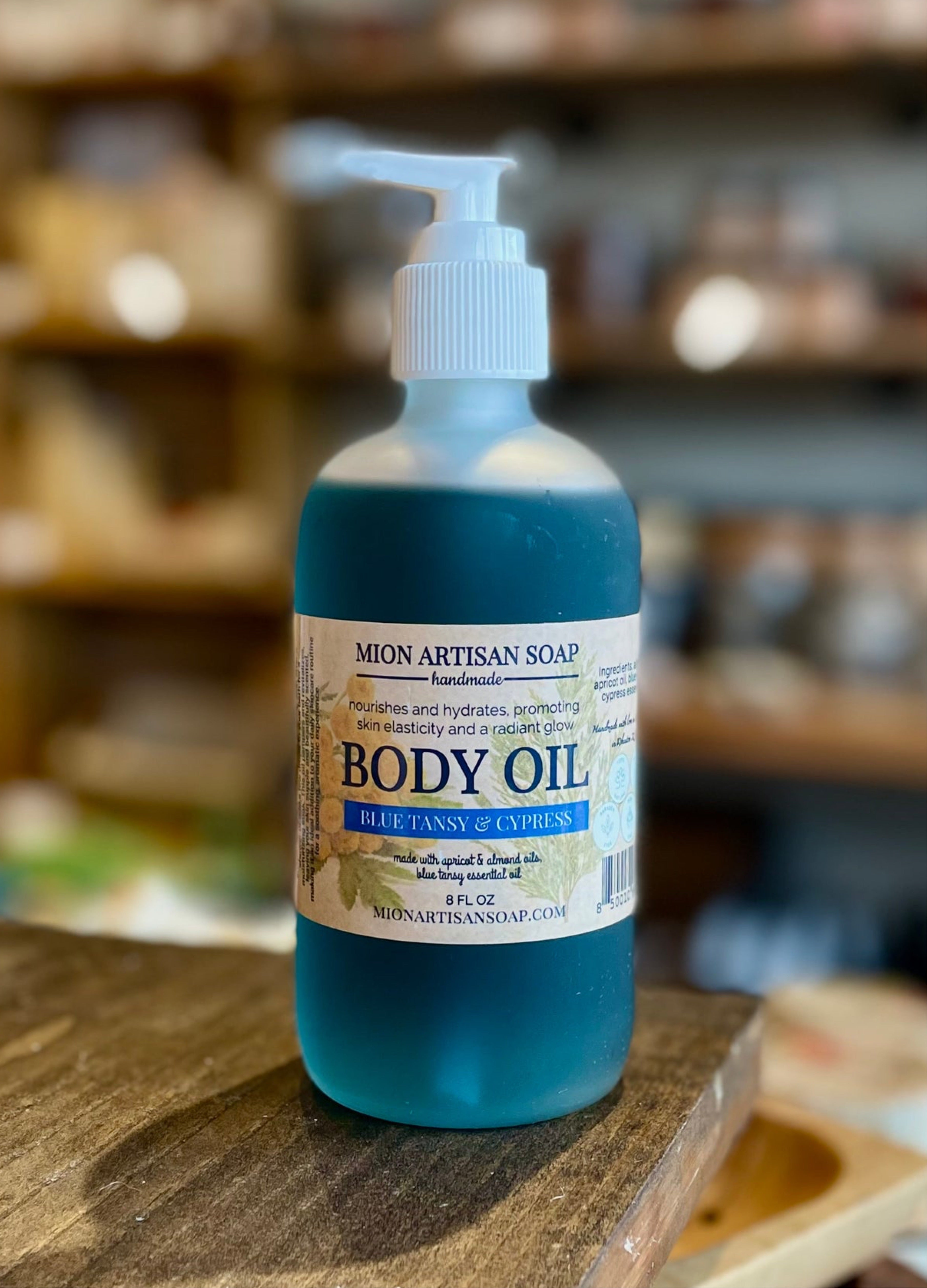 Body Oil - Blue Tansy & Cypress | Helps to Reduce Inflammation and Promote Relaxation