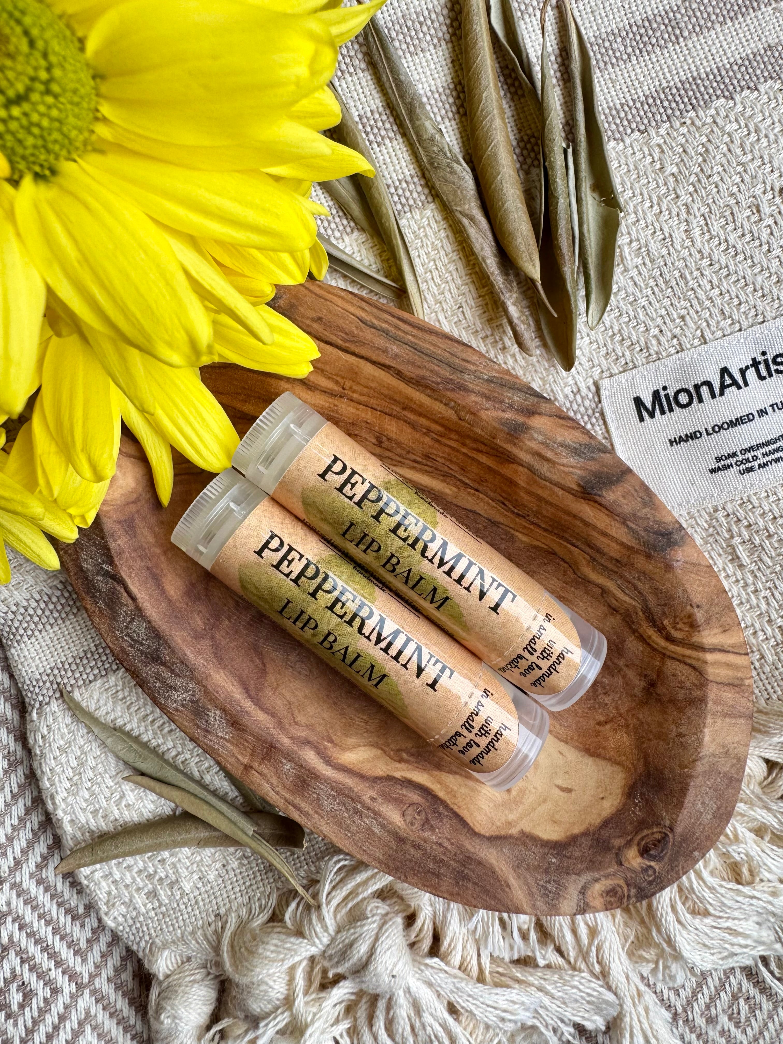Lip Balm - Peppermint | Made with Cocoa & Mango Butter