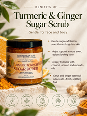 Turmeric & Ginger Sugar Scrub | Gentle