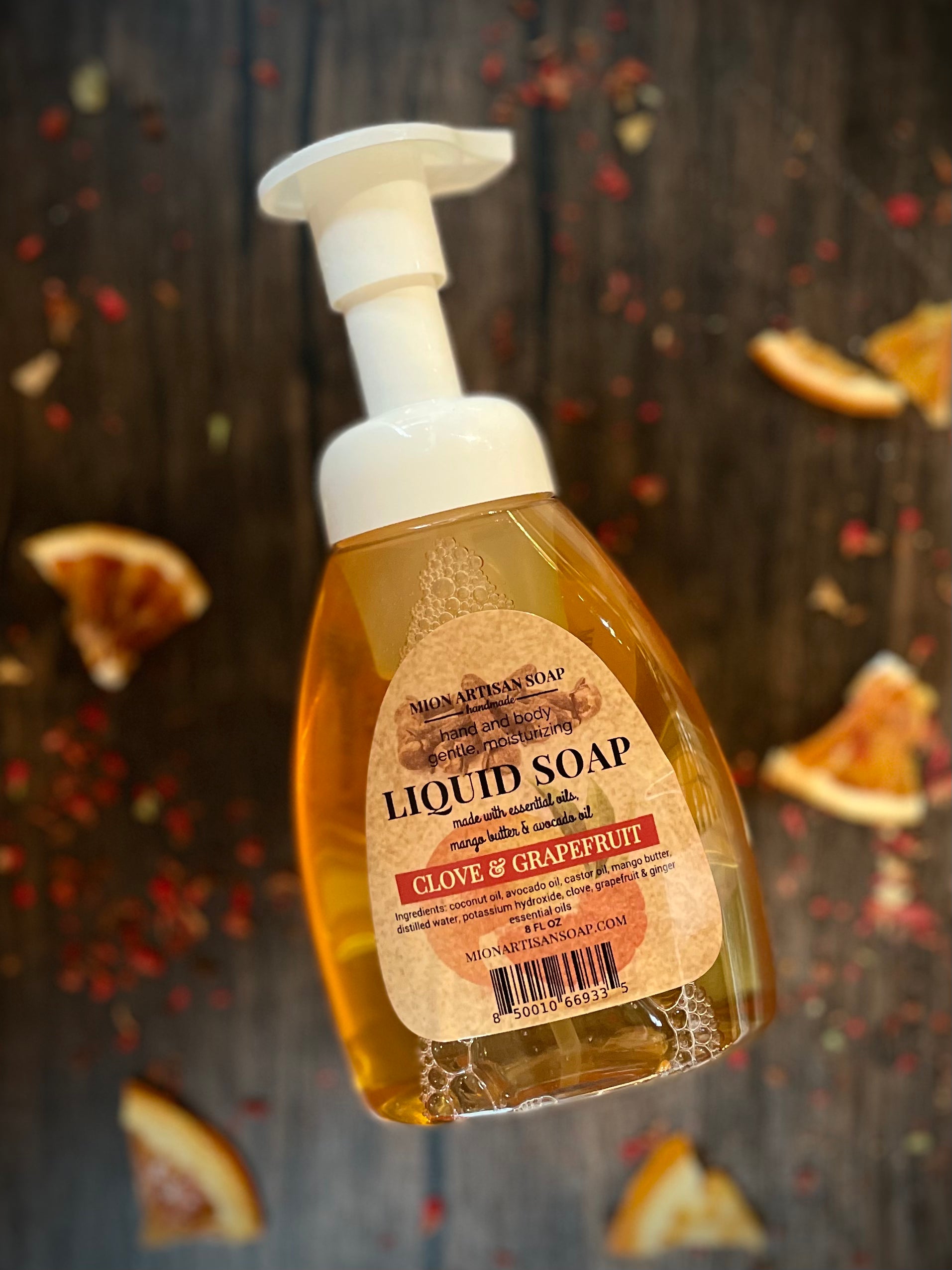 Clove and Grapefruit Liquid Soap