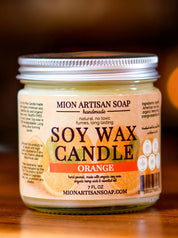 Orange Soy Wax Candle | Long Lasting | 100% Natural