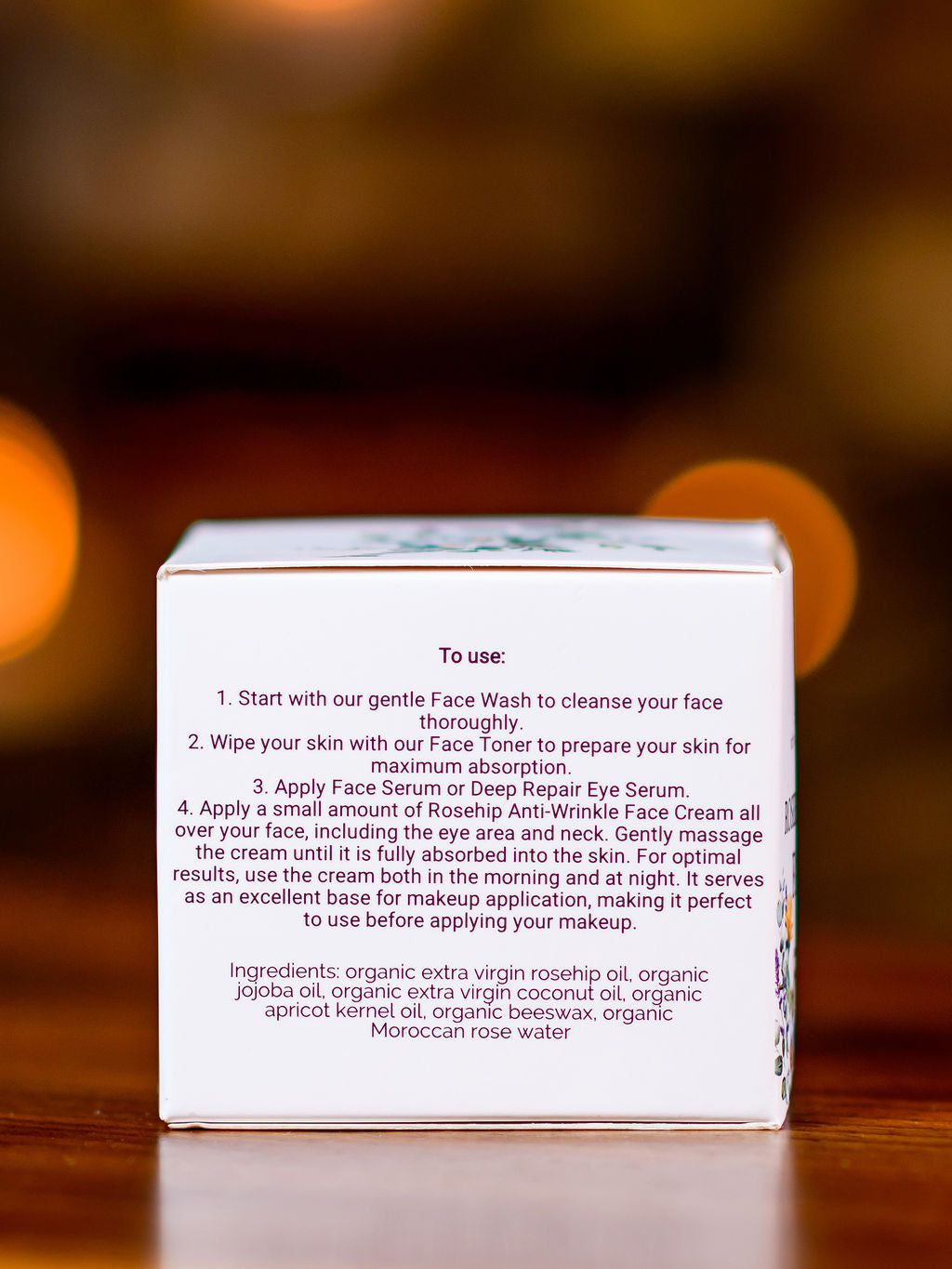 Rosehip Anti-Wrinkle Face Cream | Light Texture | Rich in Vitamins A & C