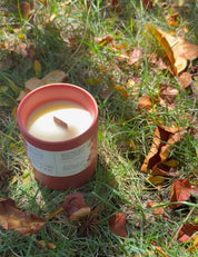 Autumn Woods | Ceramic Jar Candle | with Crackling Wooden Wick and Bamboo Lid