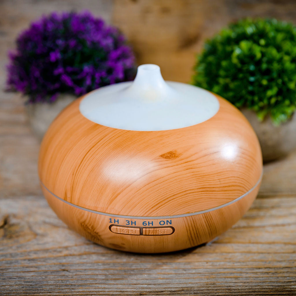Essential Oil Diffuser  Ceramic & Wood with Relaxation Lamp