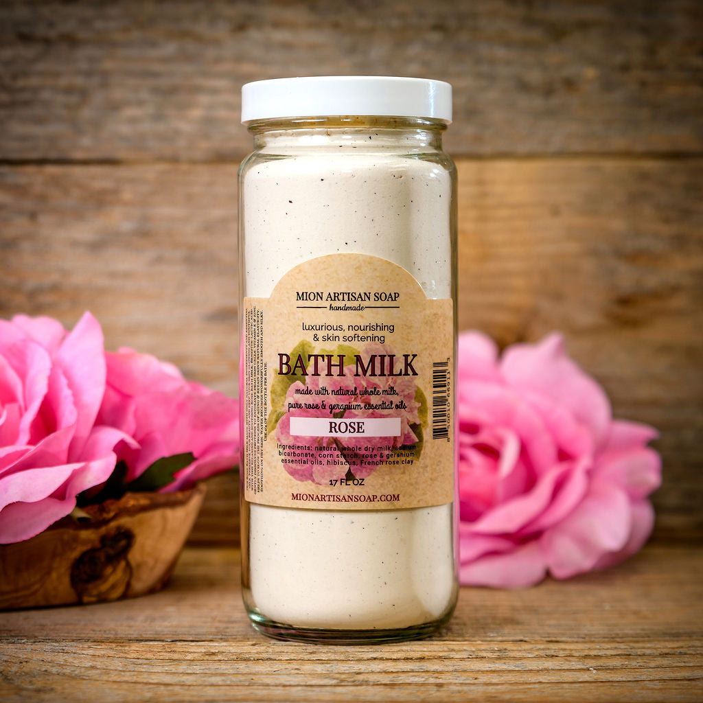Rose Bath Milk | Nourishing, Hydrating, Calming, Rejuvenating