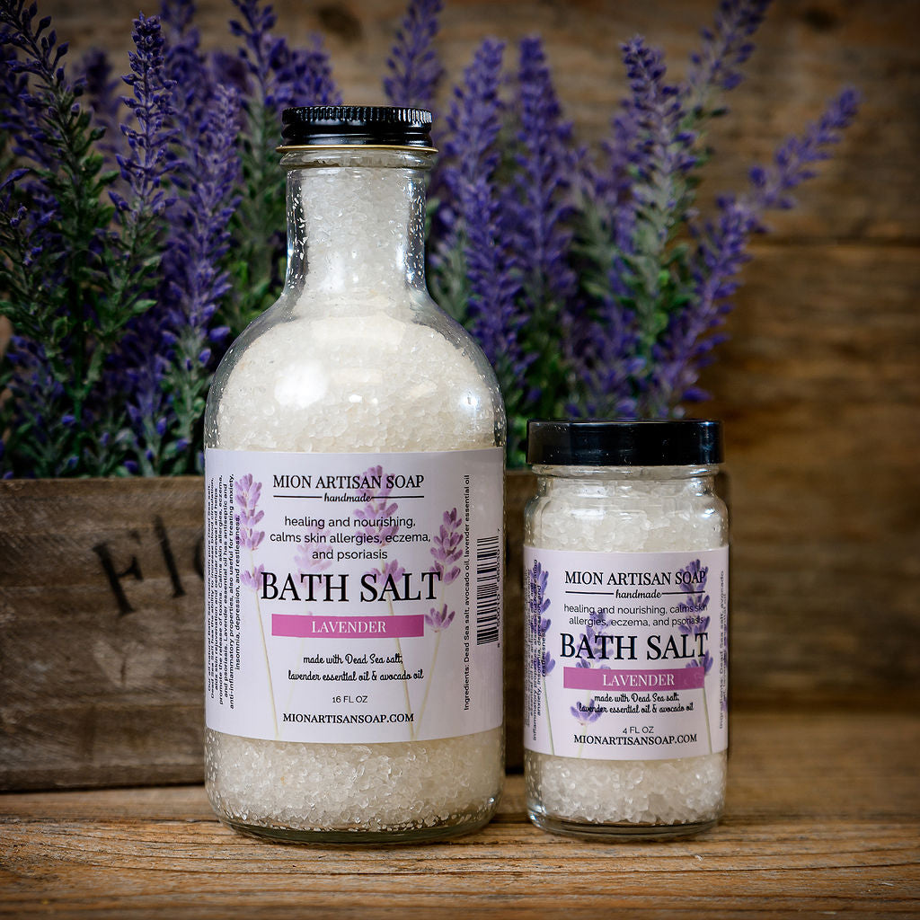 Dead Sea Salt Bath Salt With Lavender | High Mineral Content