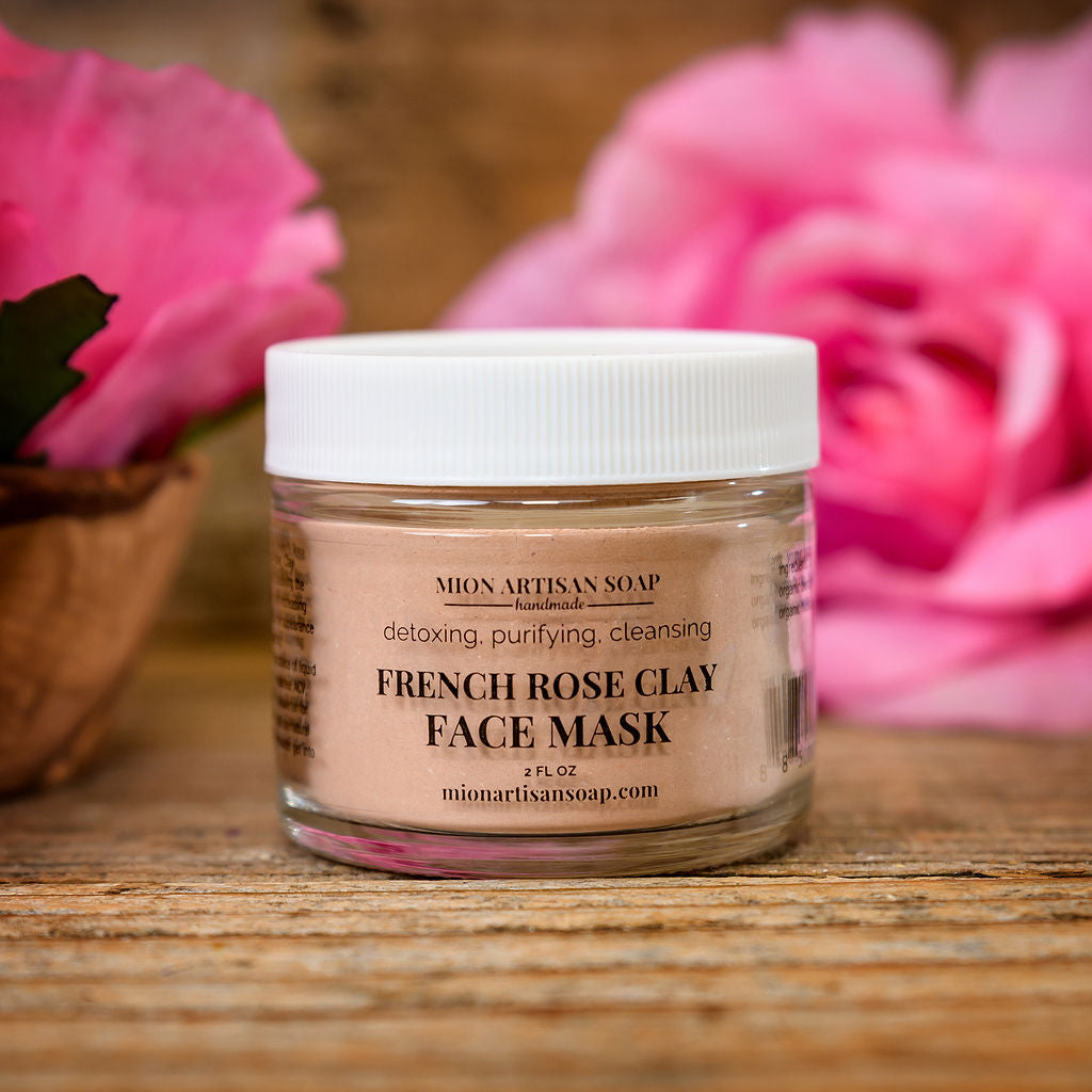 French Rose Clay Face Mask | Tone, Clear, and Detox