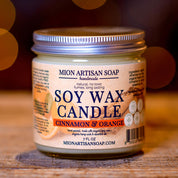 Cinnamon and Orange Soy Wax Candle | Long Lasting | 100% Natural