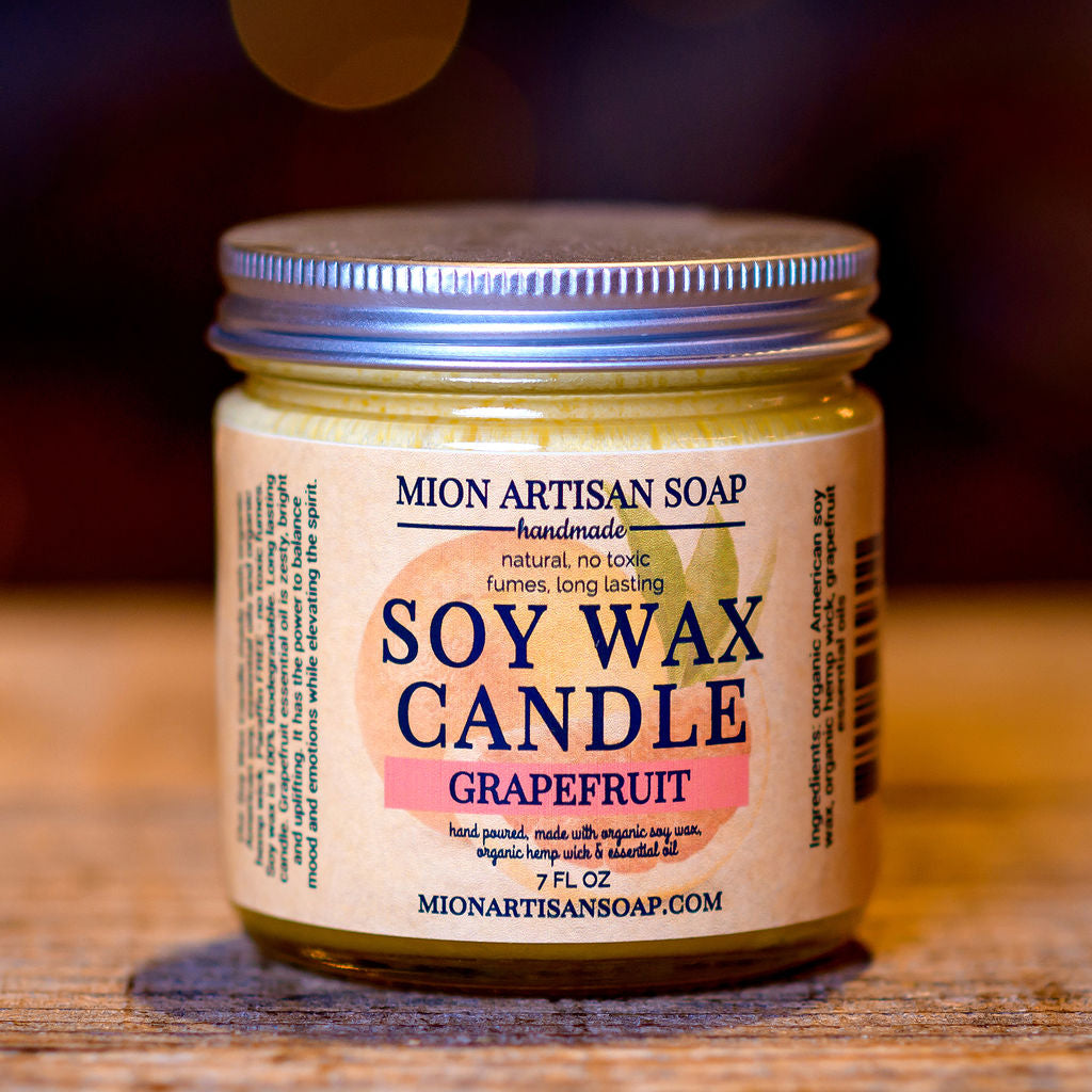 Grapefruit Soy Wax Candle |Long Lasting | 100% Natural