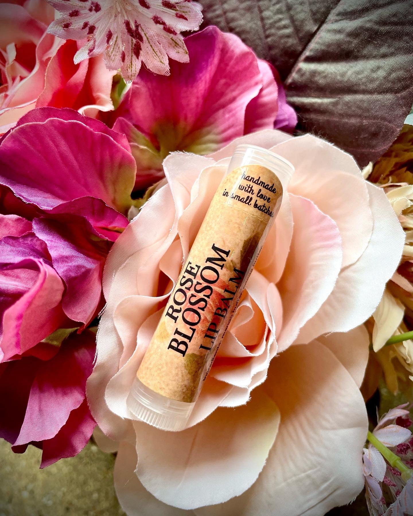 Lip Balm - Rose Blossom | Made with Cocoa and Mango Butter