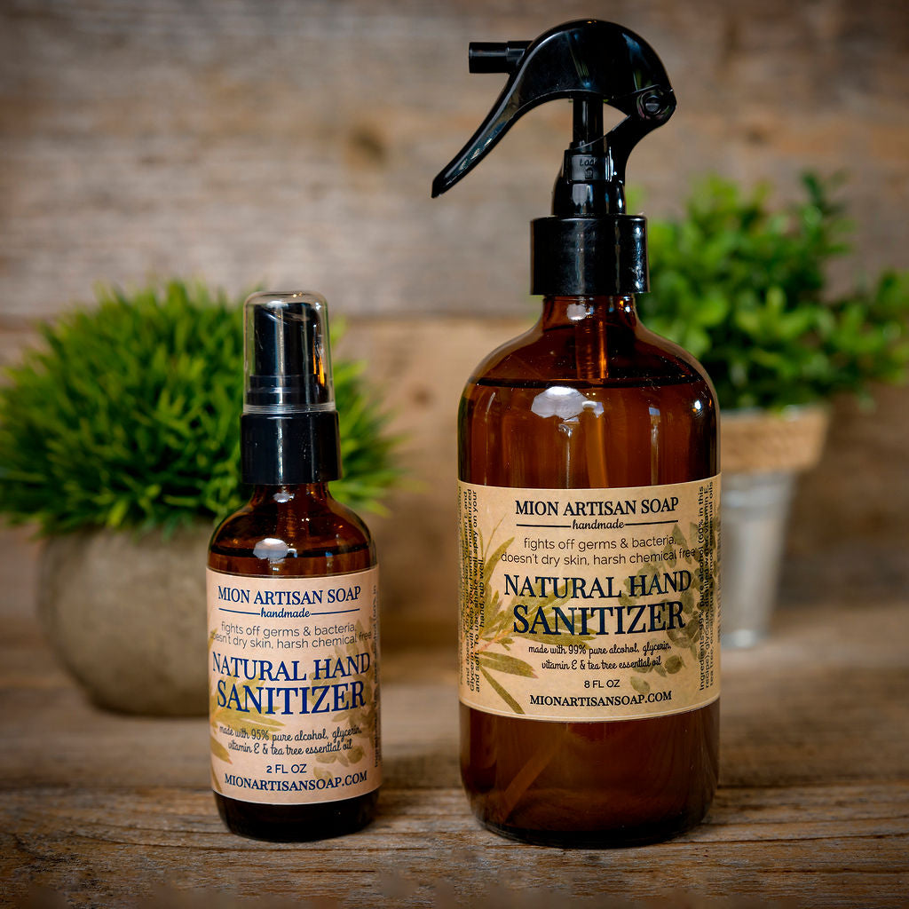 Natural Hand Sanitizer | Made With Pure Alcohol and Essential Oils